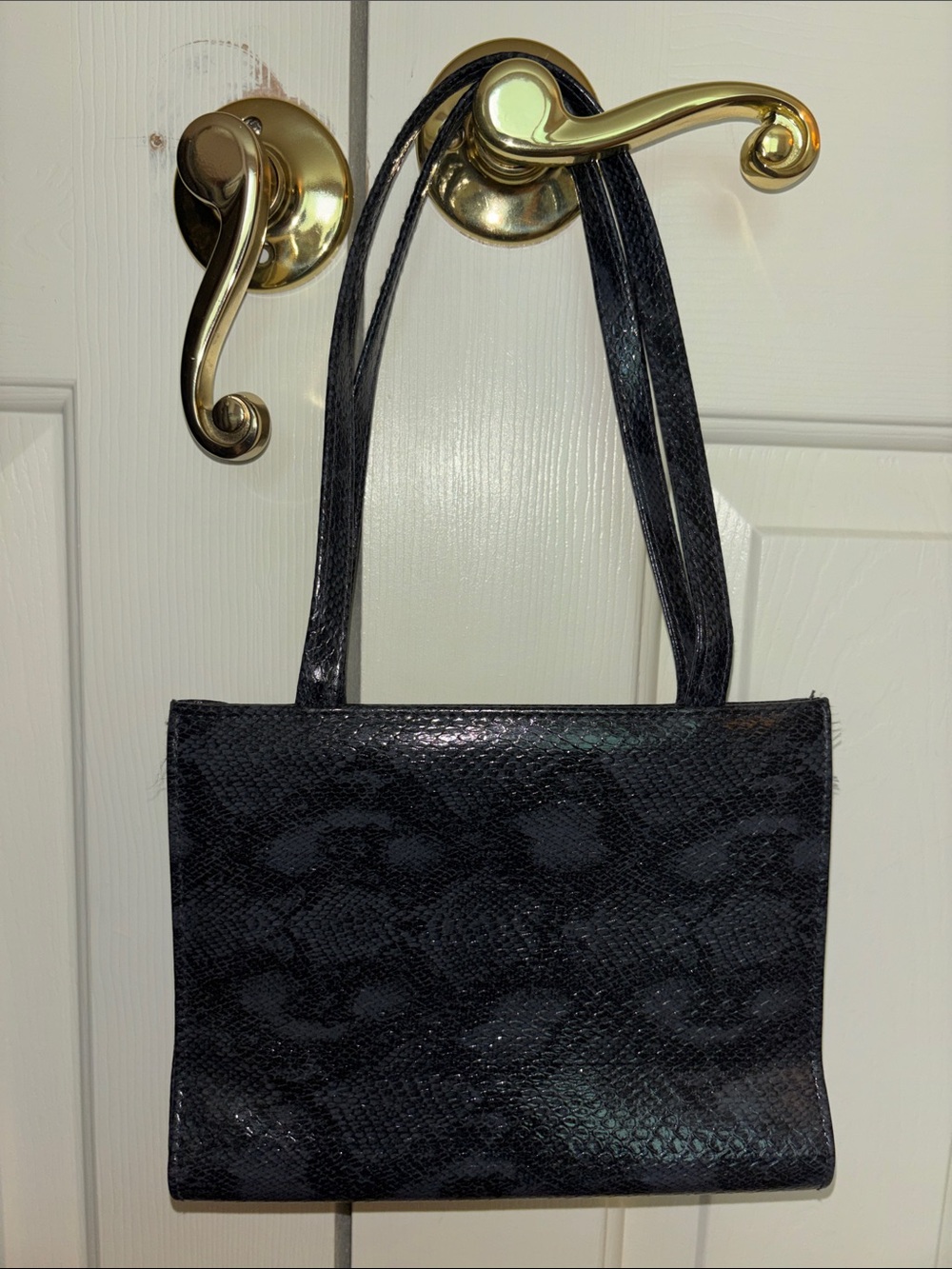 ULTA Black Snake Skin Mini Purse